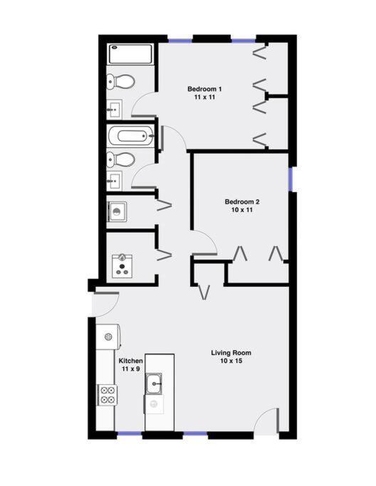 Casa vacanze 2 On Southport 4 Queen Beds Chicago
